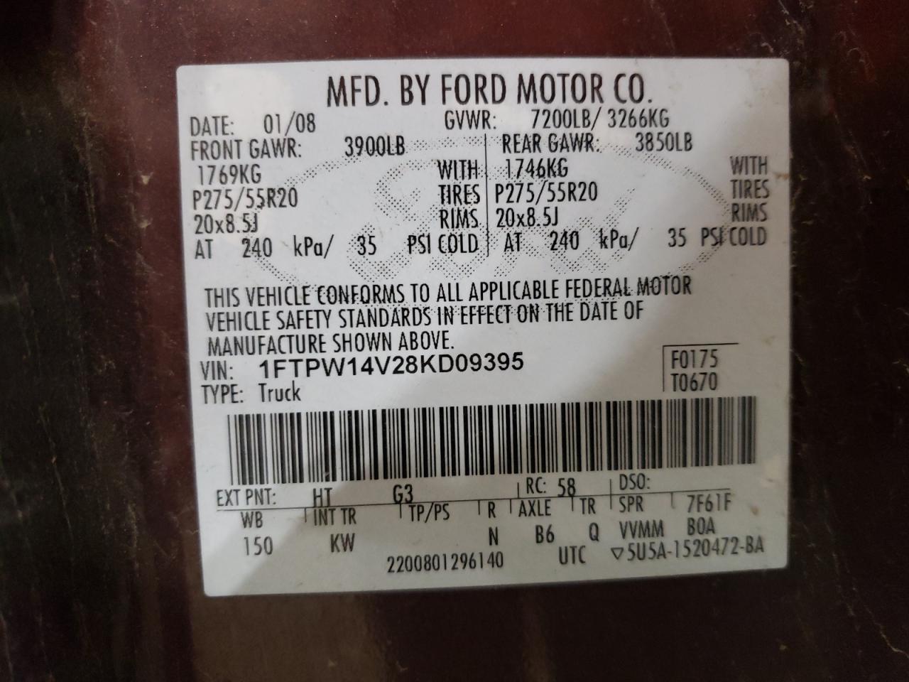2008 FORD F-150