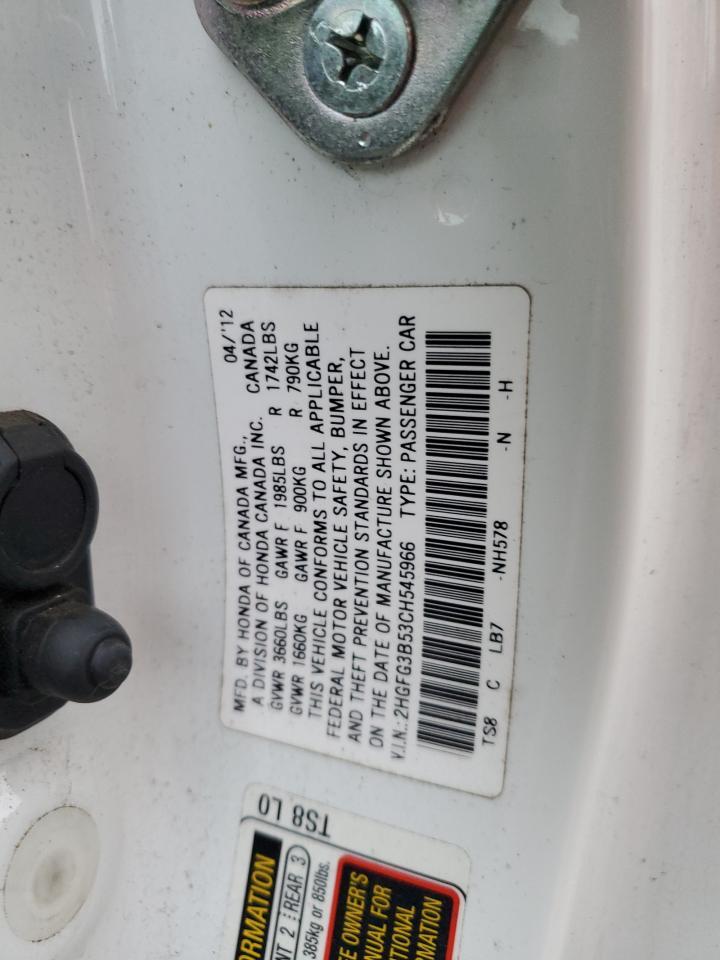 2012 HONDA CIVIC