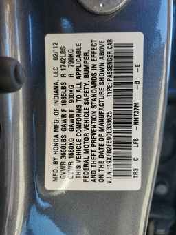 2012 HONDA CIVIC