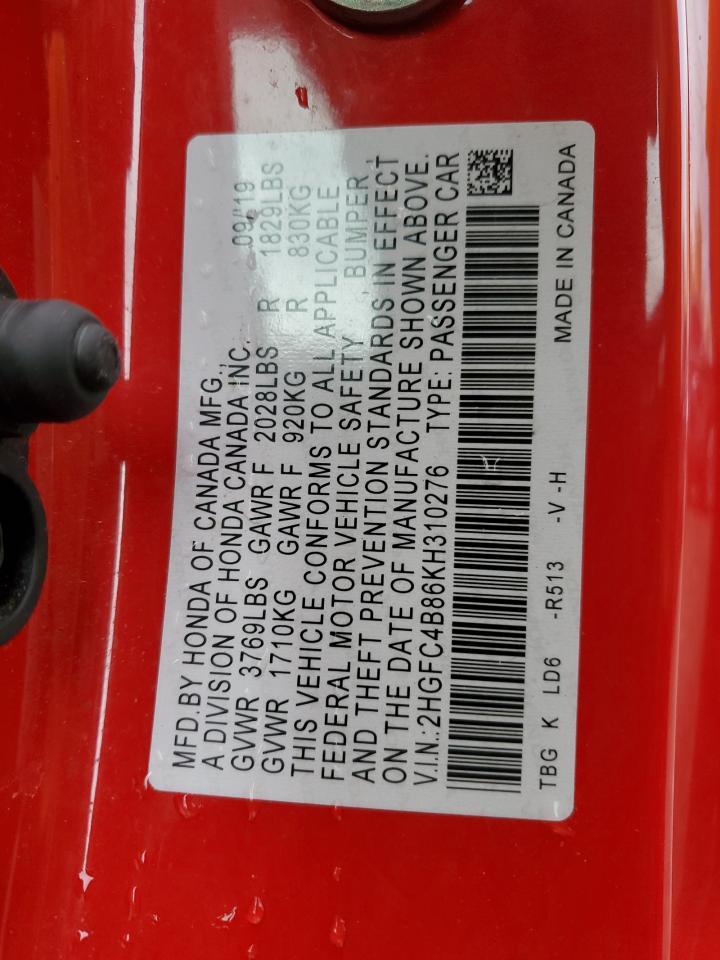 2019 HONDA CIVIC