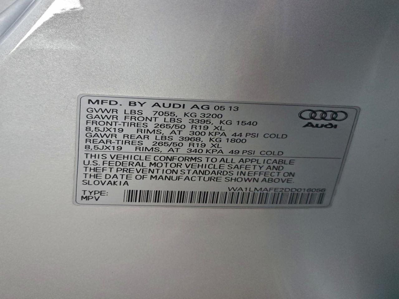 2013 AUDI Q7