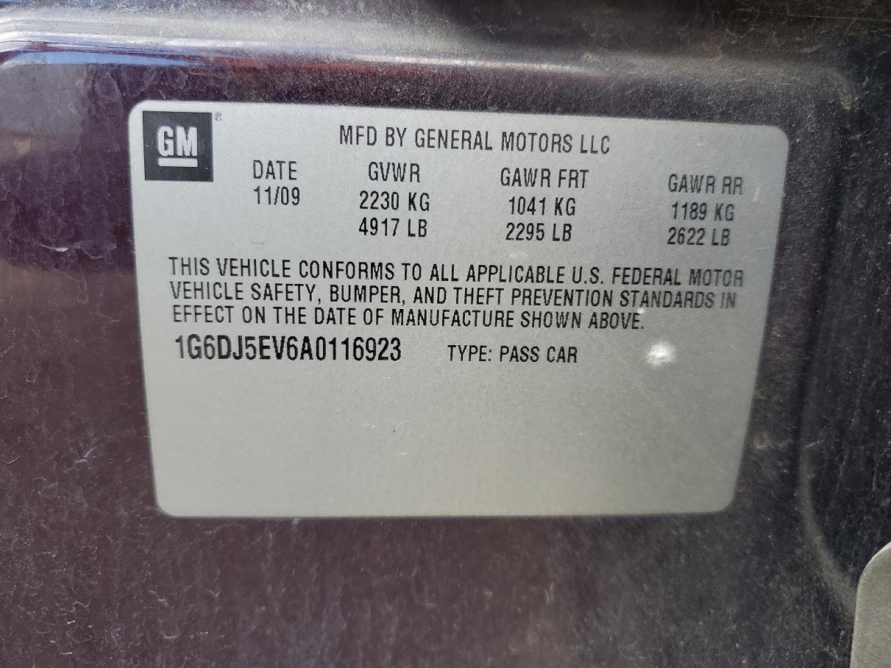 2010 CADILLAC CTS