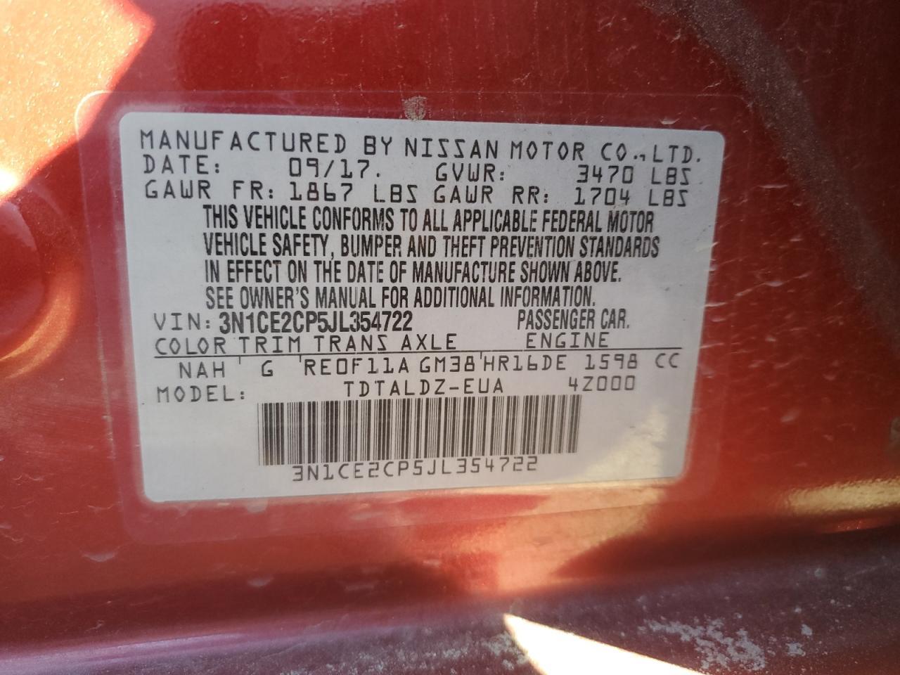 2018 NISSAN Versa Note