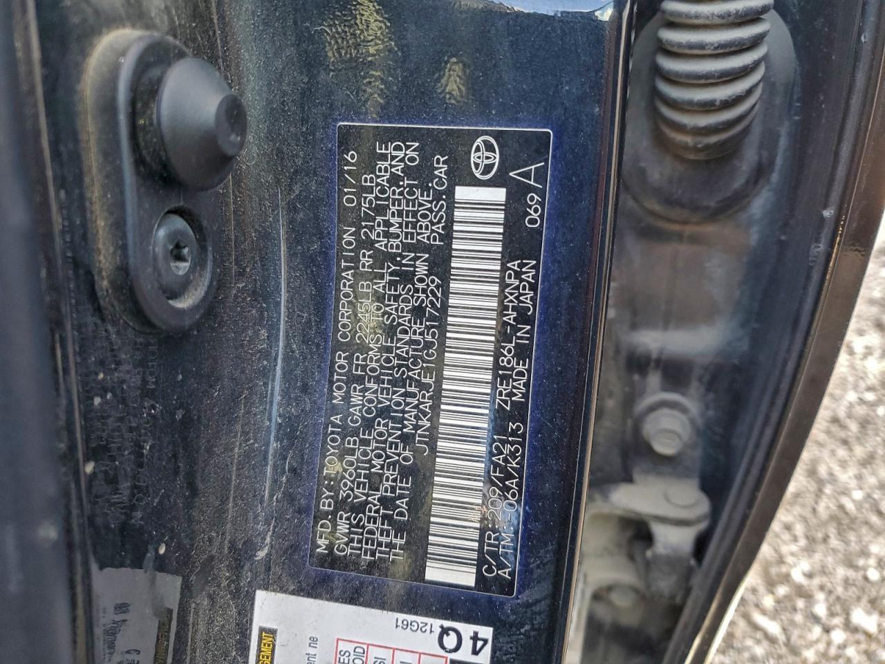 2016 TOYOTA SCION