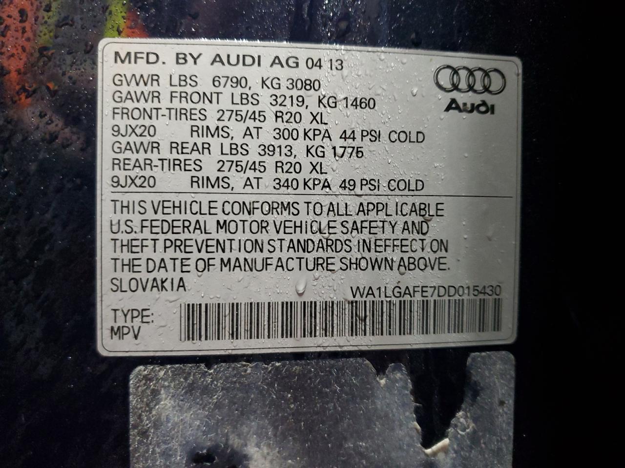 2013 AUDI Q7