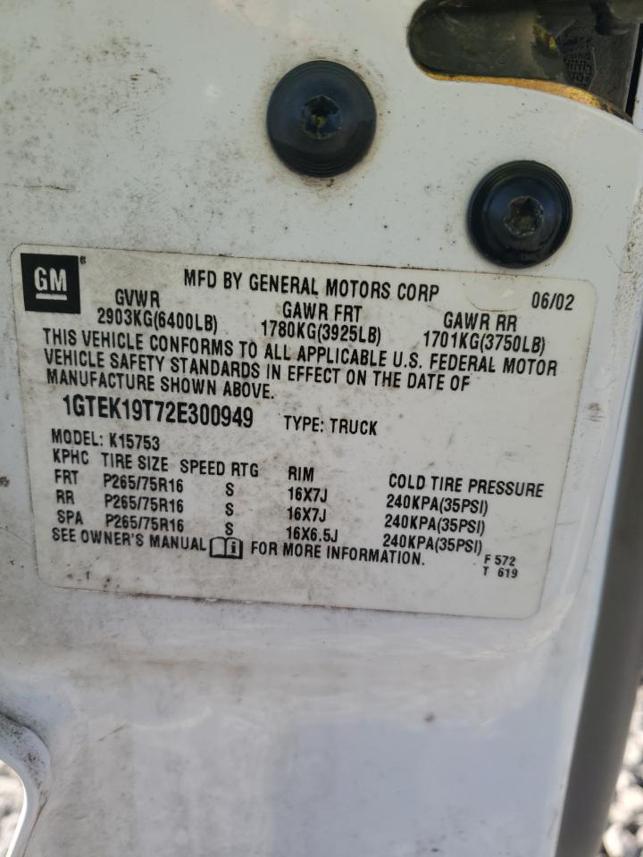 2002 GMC SIERRA 1500