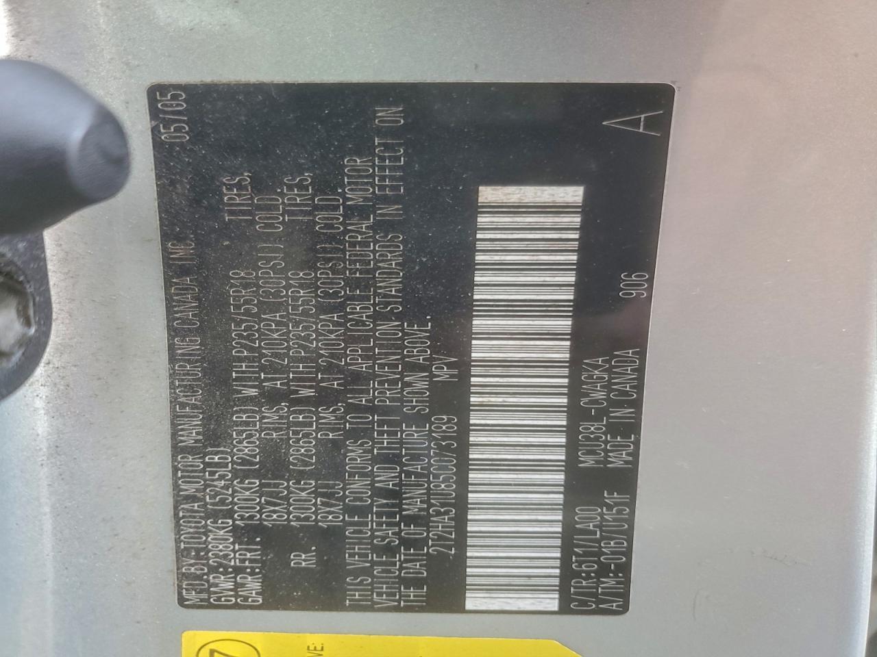 2005 LEXUS Rx 330