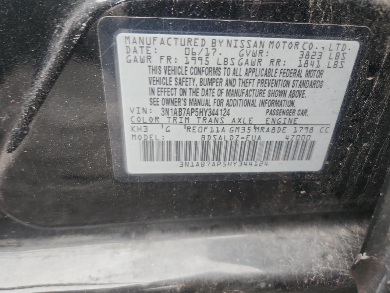 2017 NISSAN SENTRA