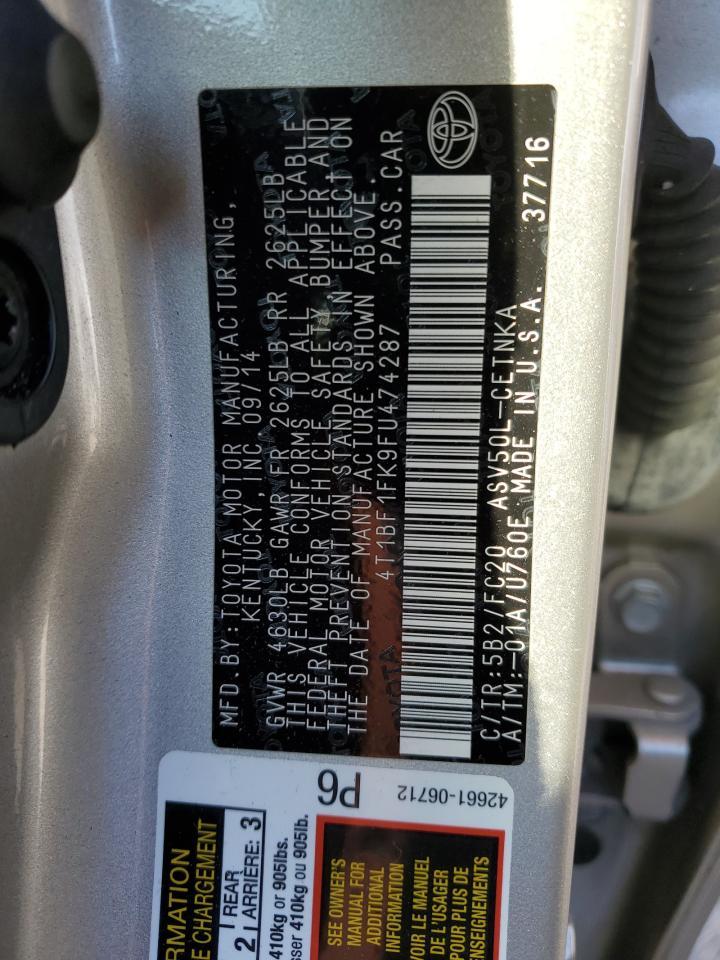 2015 TOYOTA CAMRY