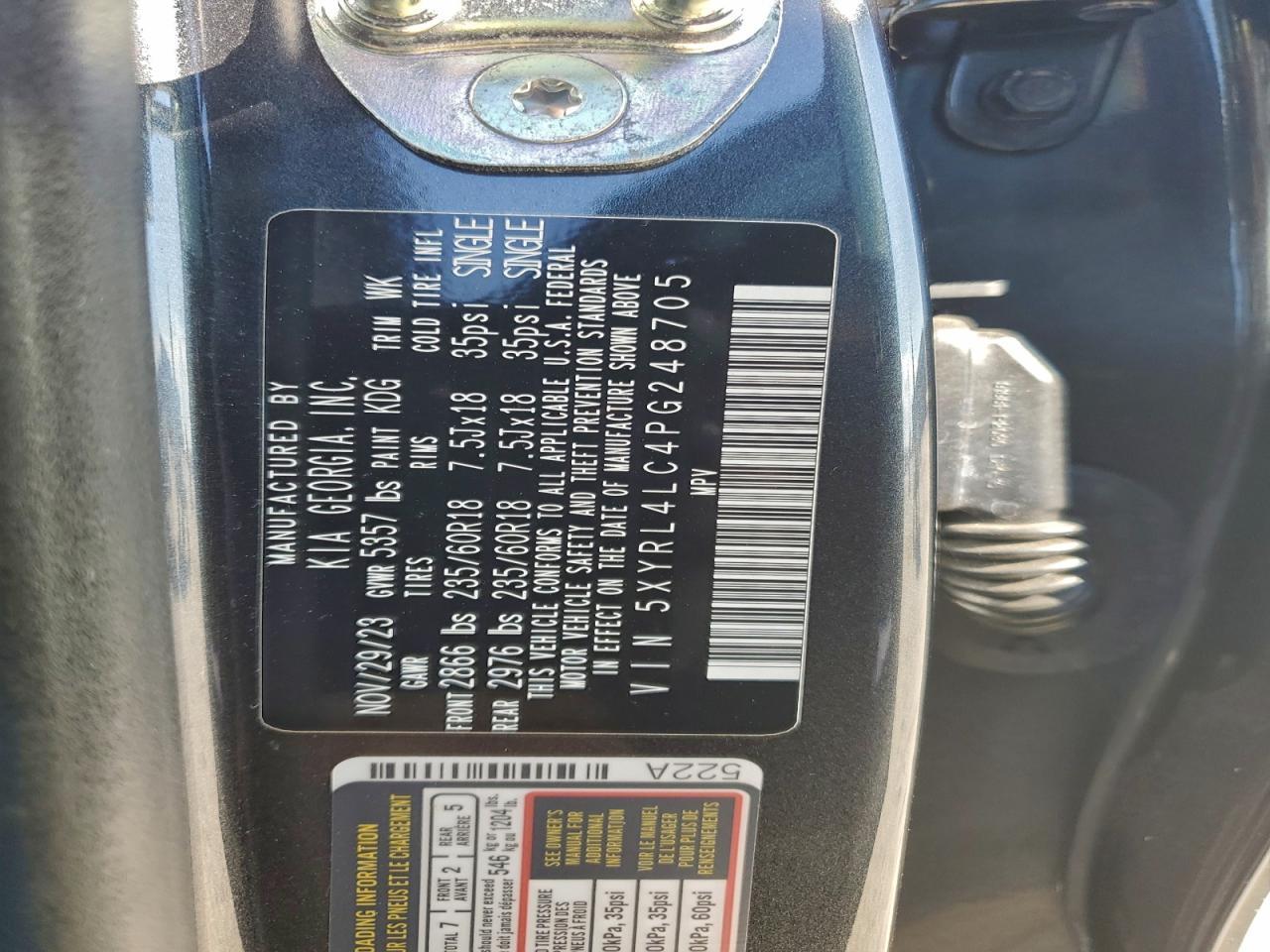 2023 KIA SORENTO