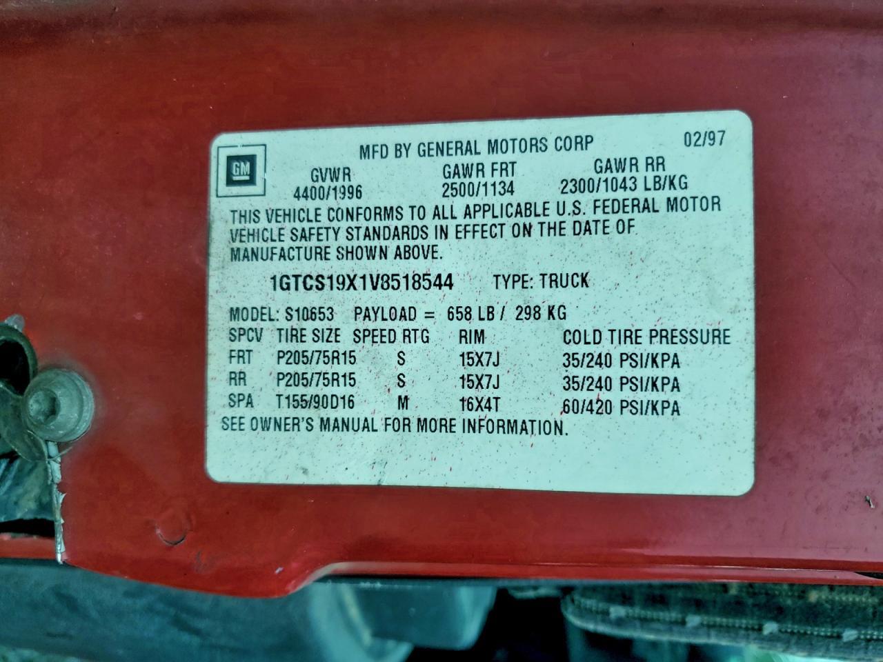1997 GMC Sonoma