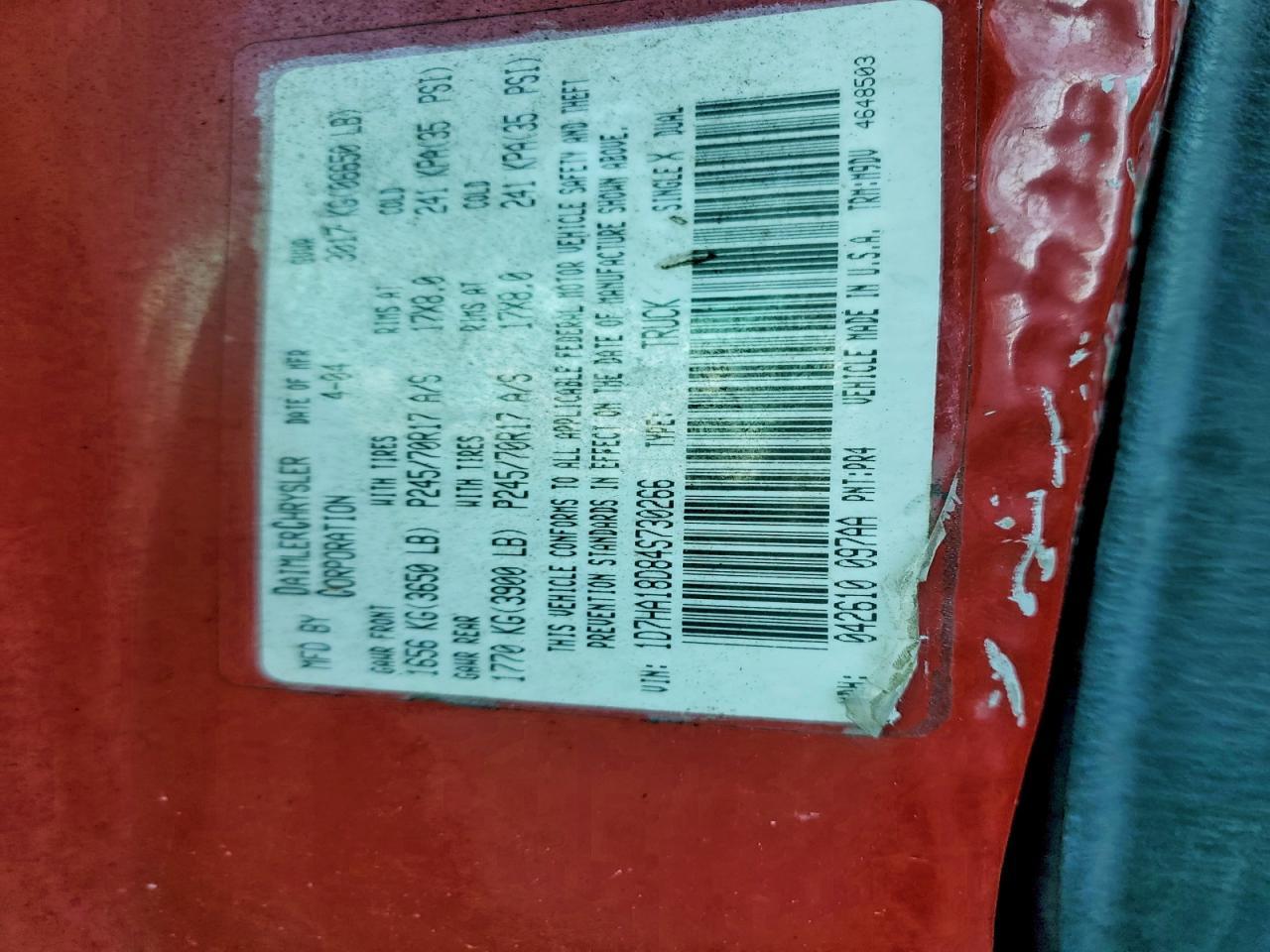 2004 DODGE RAM 1500