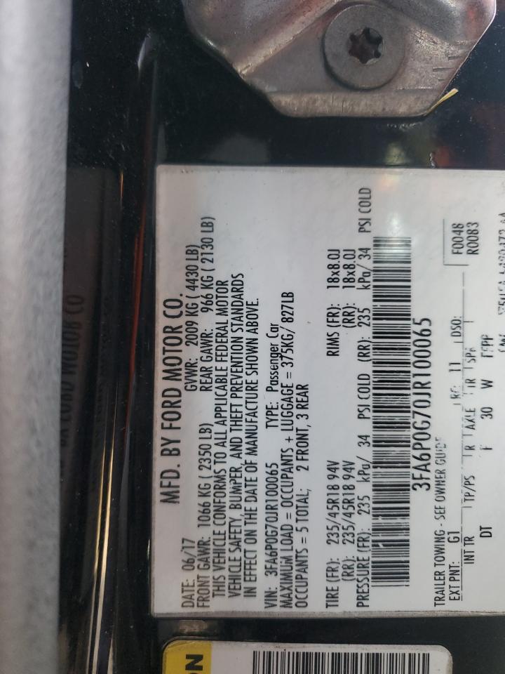 2018 FORD FUSION