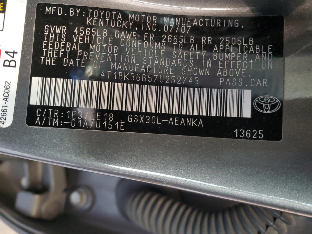 2007 TOYOTA Avalon