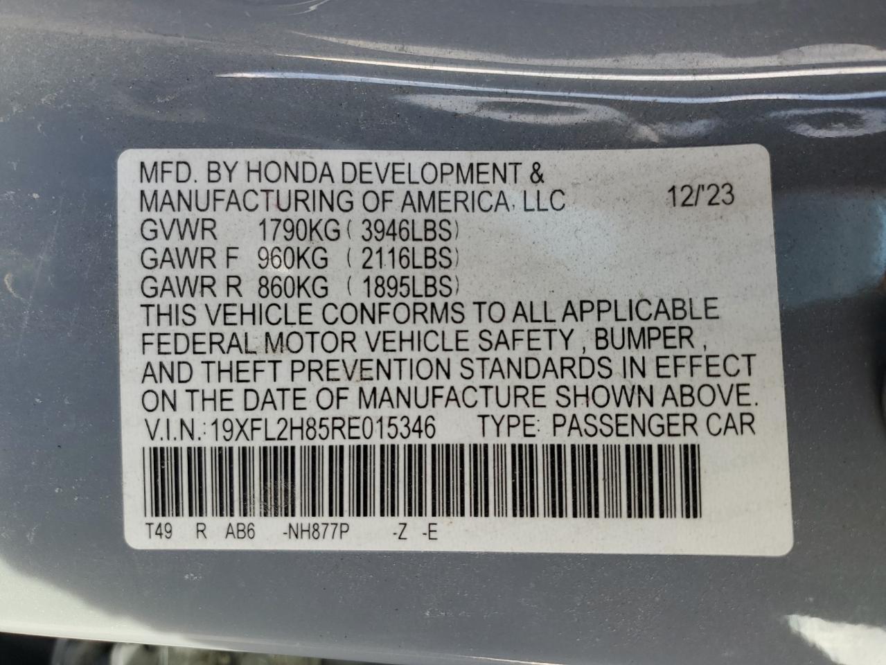 2024 HONDA CIVIC