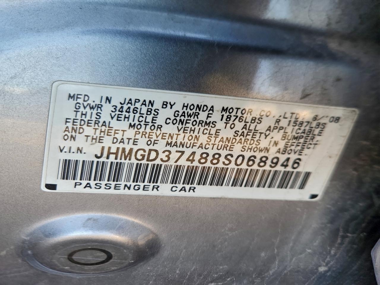 2008 HONDA FIT