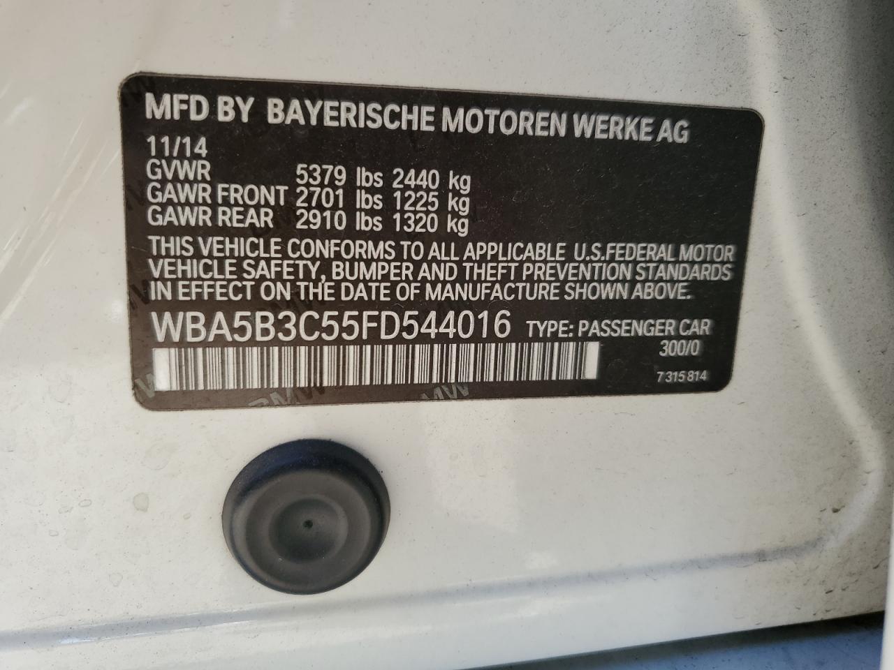 2015 BMW 5 series