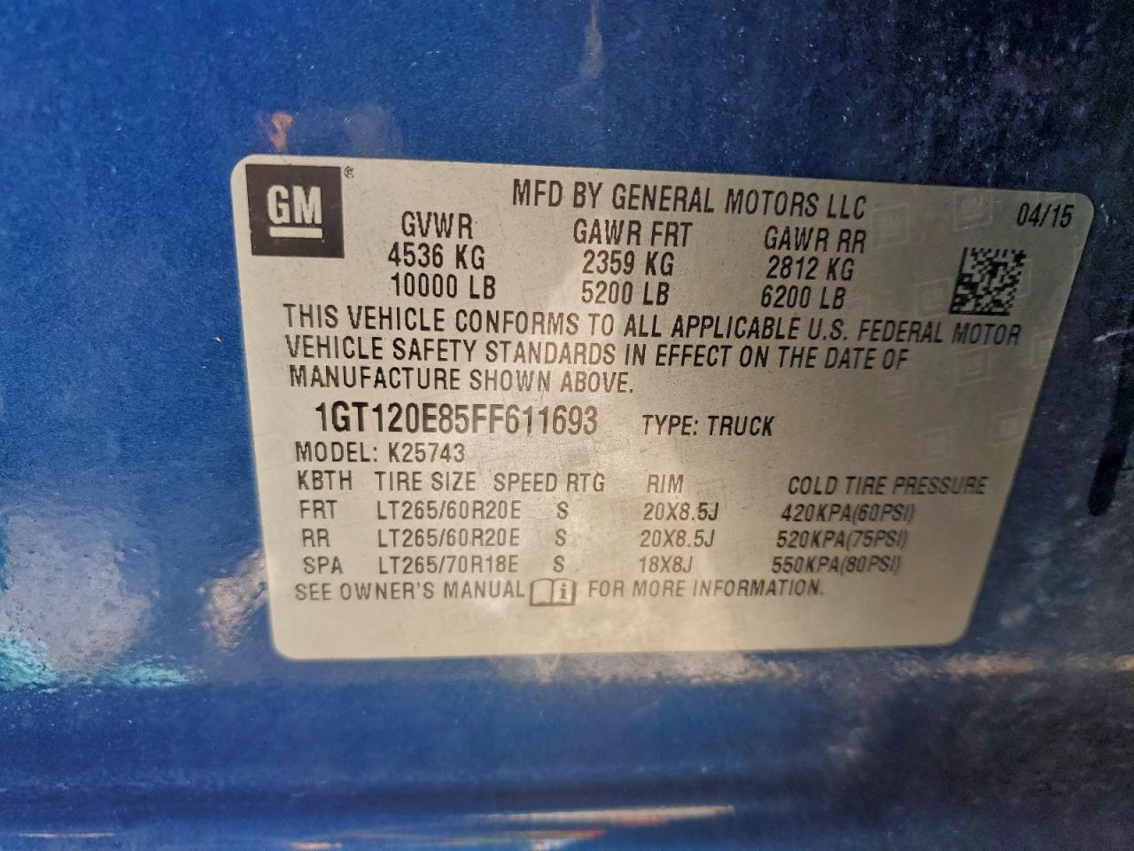 2015 GMC Sierra
