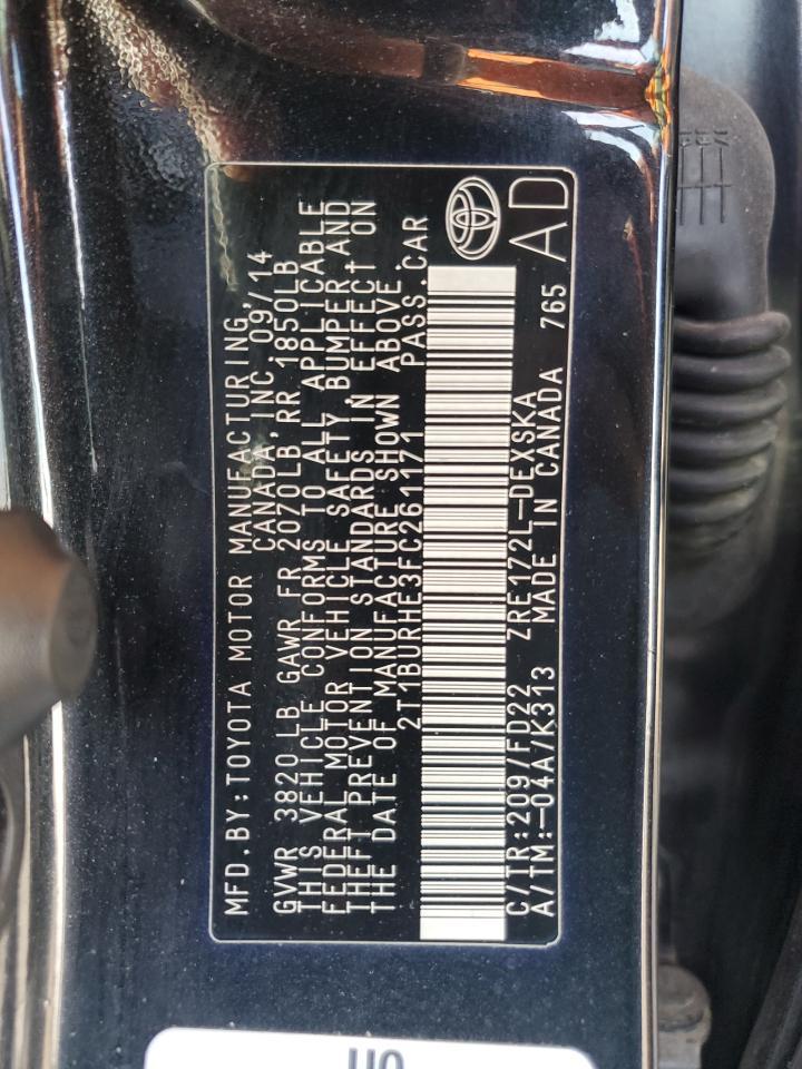 2015 TOYOTA COROLLA