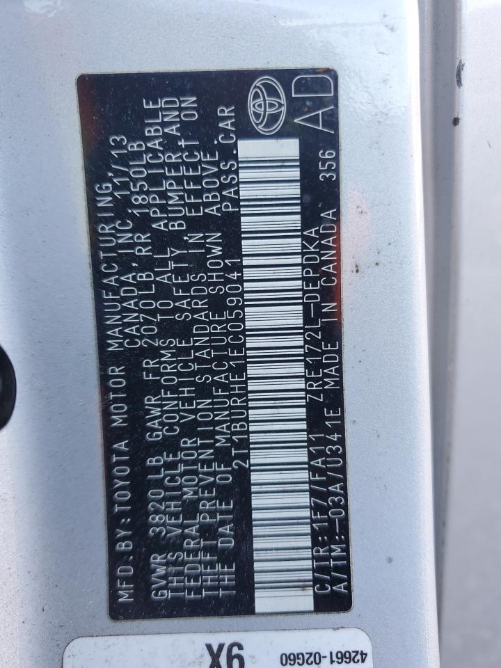 2014 TOYOTA COROLLA