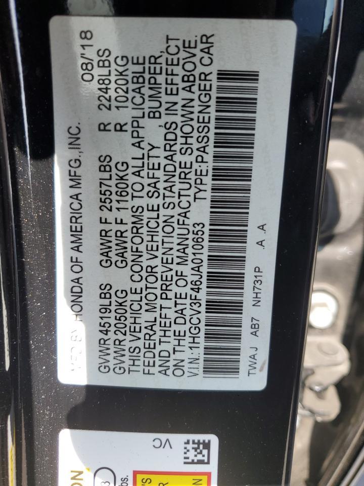 2018 HONDA ACCORD