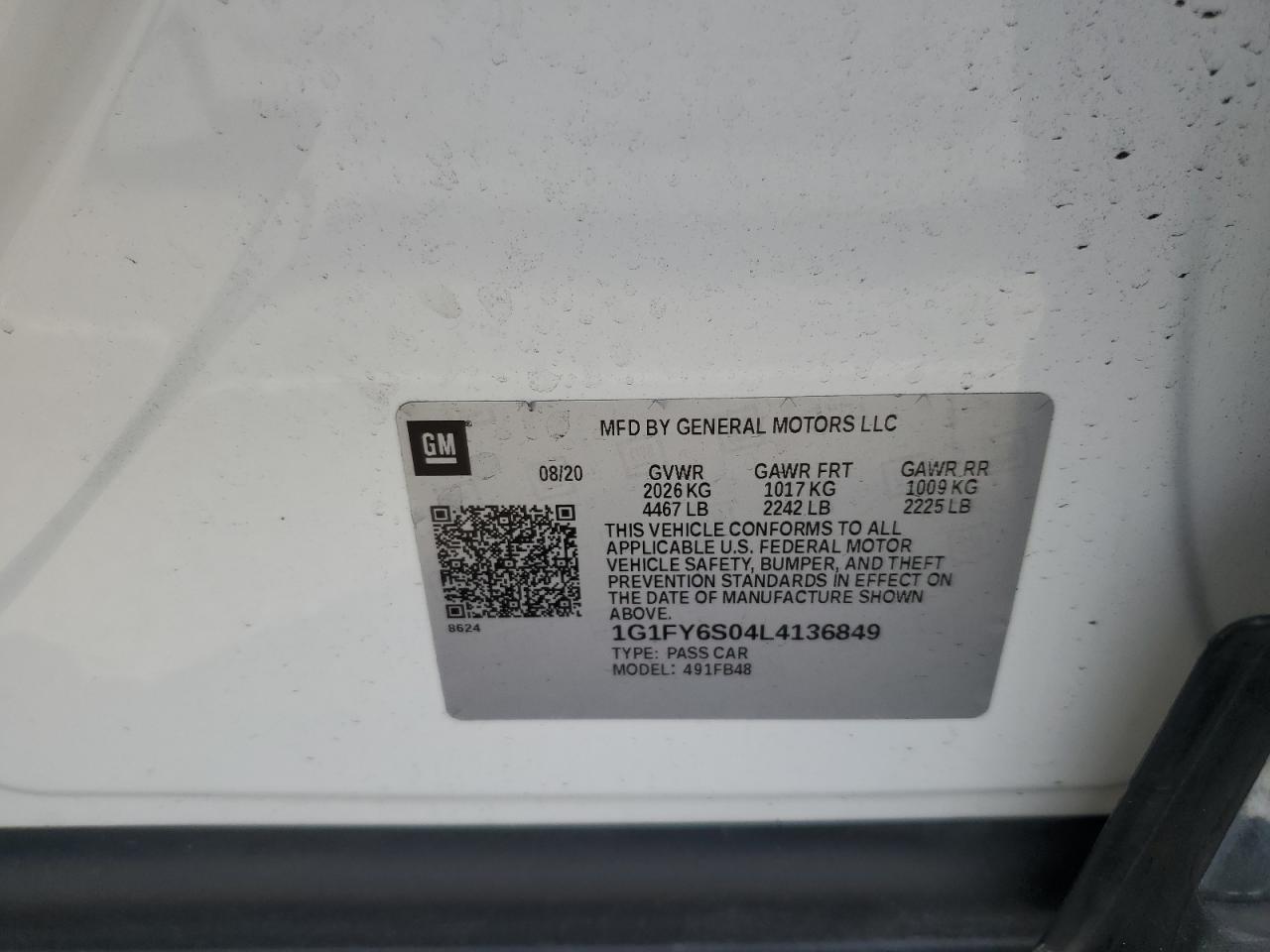 2020 CHEVROLET Bolt EV