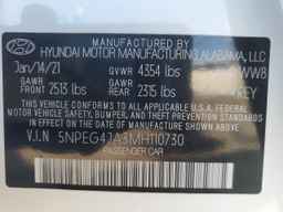 2021 HYUNDAI SONATA