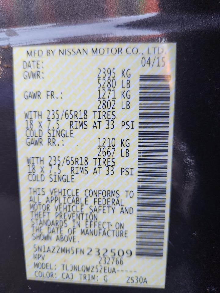 2015 NISSAN MURANO