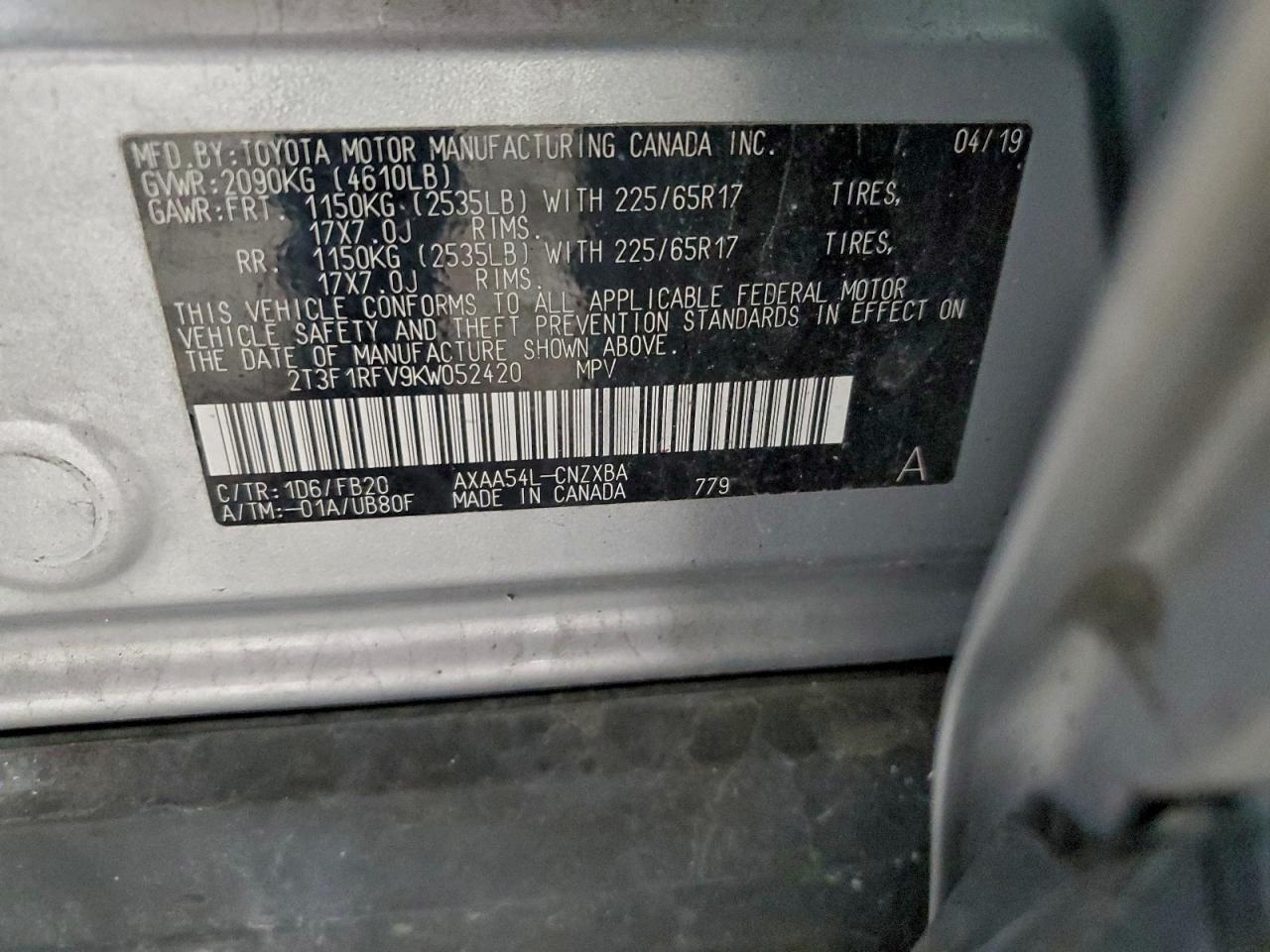 2019 TOYOTA RAV4