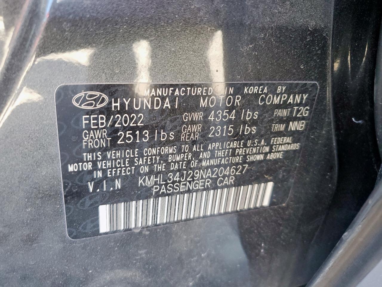 2022 HYUNDAI SONATA