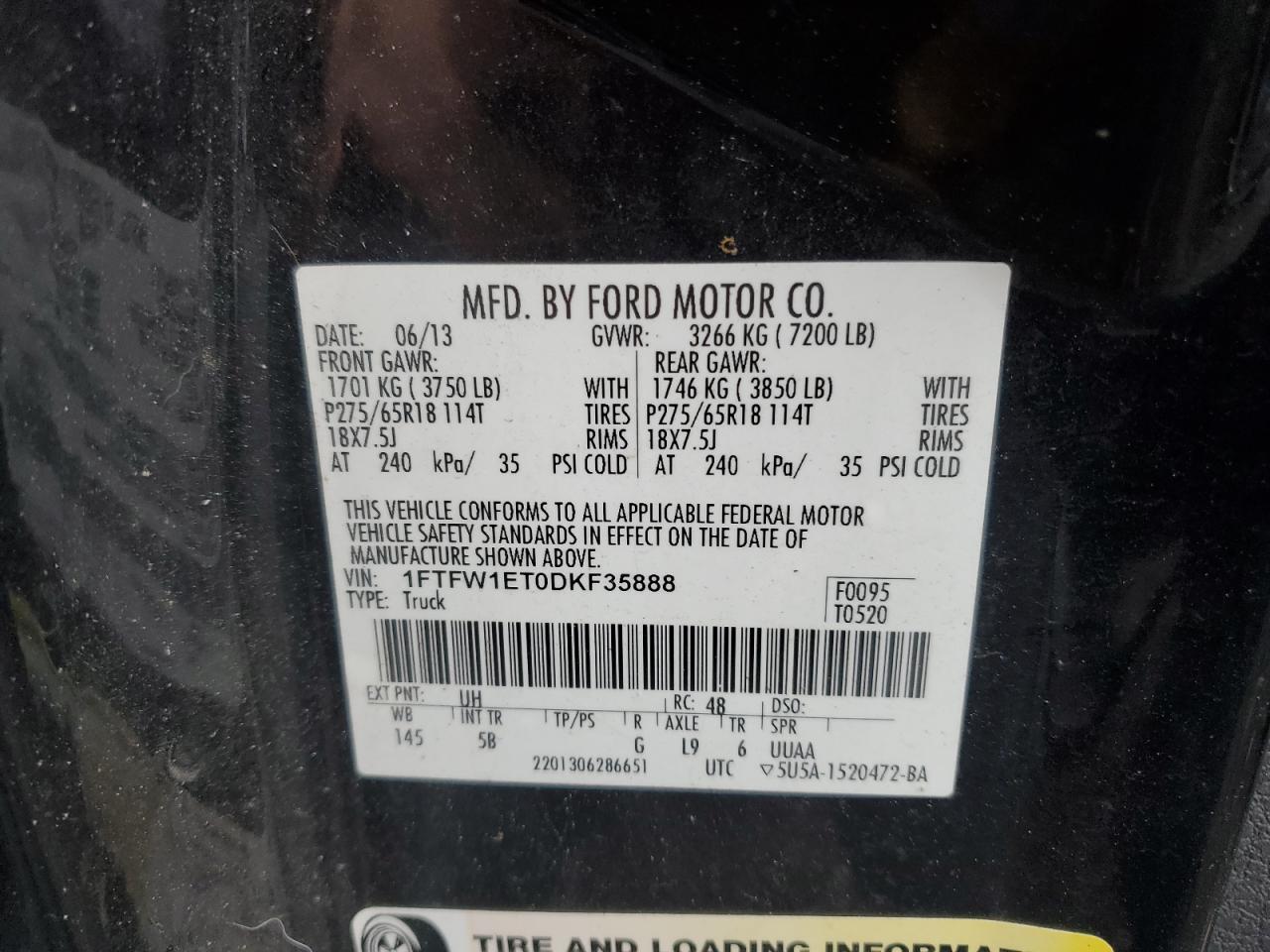 2013 FORD F-150