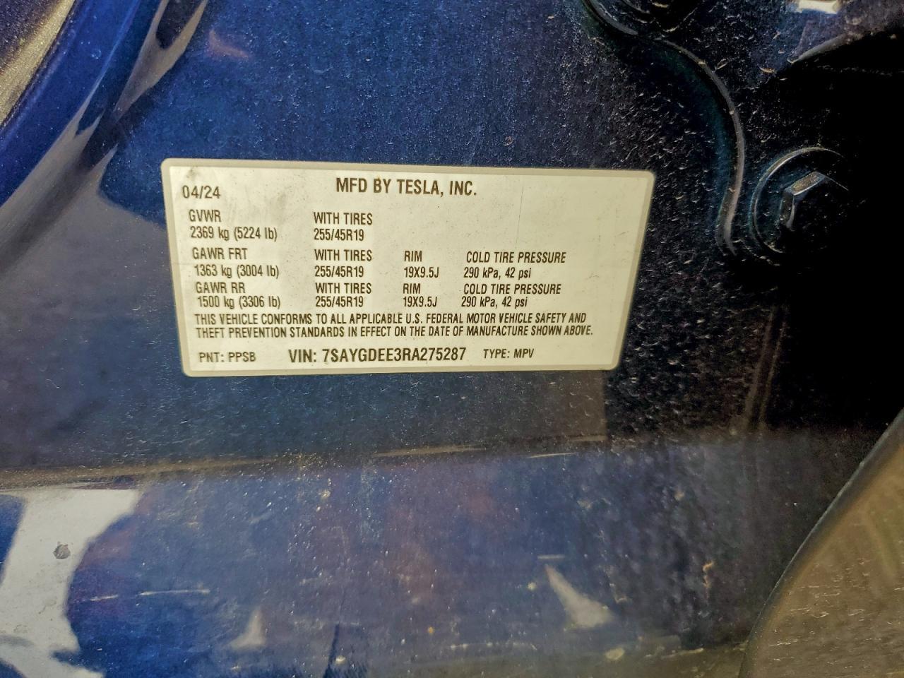 2024 TESLA MODEL Y
