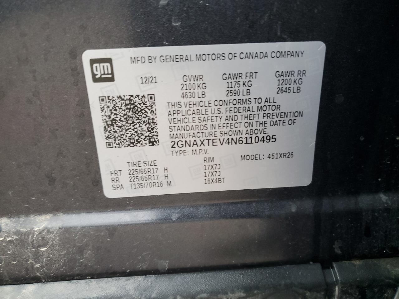 2022 CHEVROLET EQUINOX