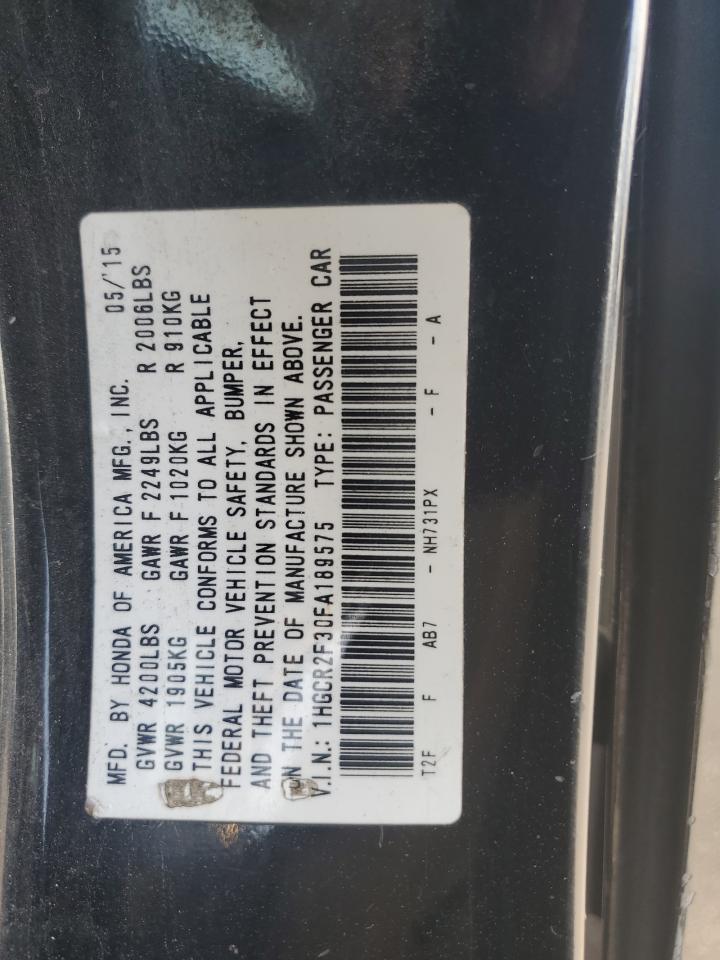 2015 HONDA ACCORD