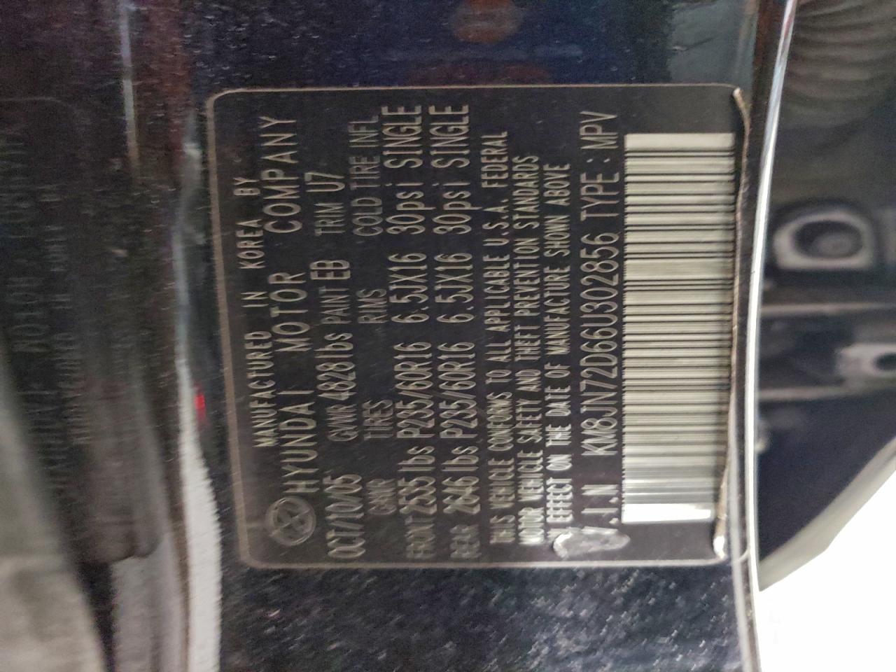 2006 HYUNDAI TUCSON