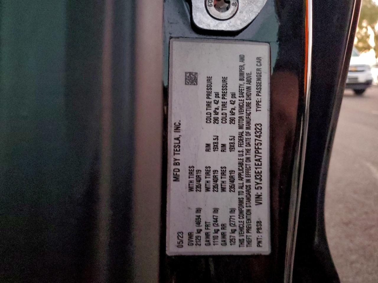 2023 TESLA MODEL 3