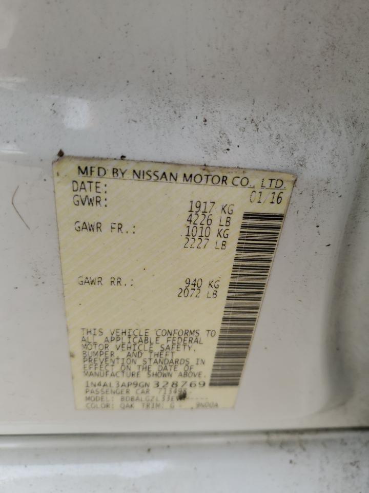 2016 NISSAN ALTIMA