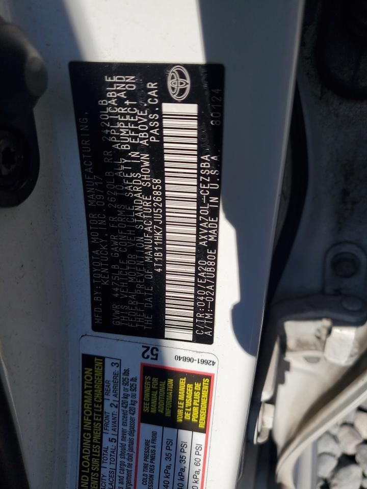 2018 TOYOTA CAMRY
