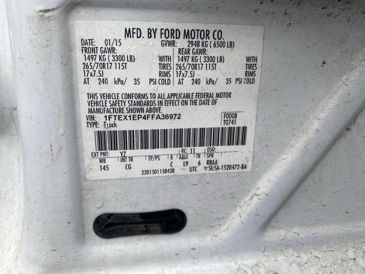 2015 FORD F-150