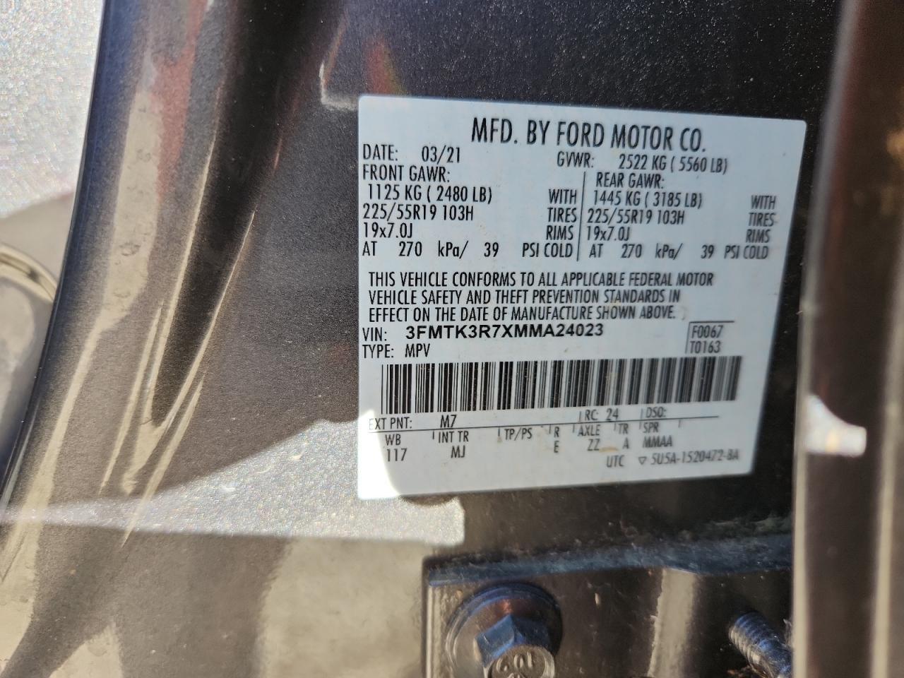 2021 FORD Mustang Mach-E