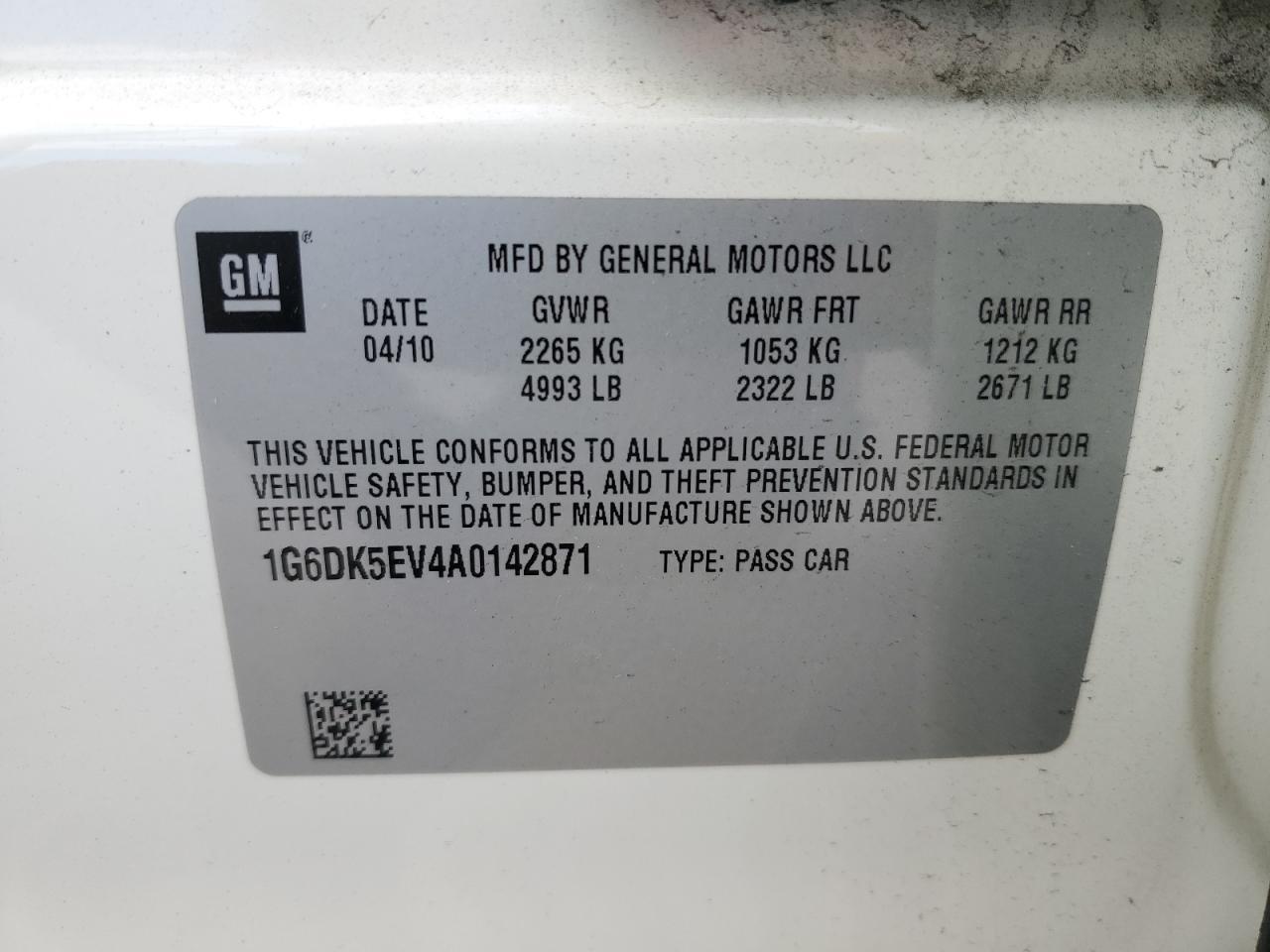 2010 CADILLAC CTS