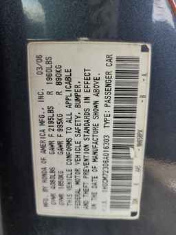 2006 HONDA ACCORD