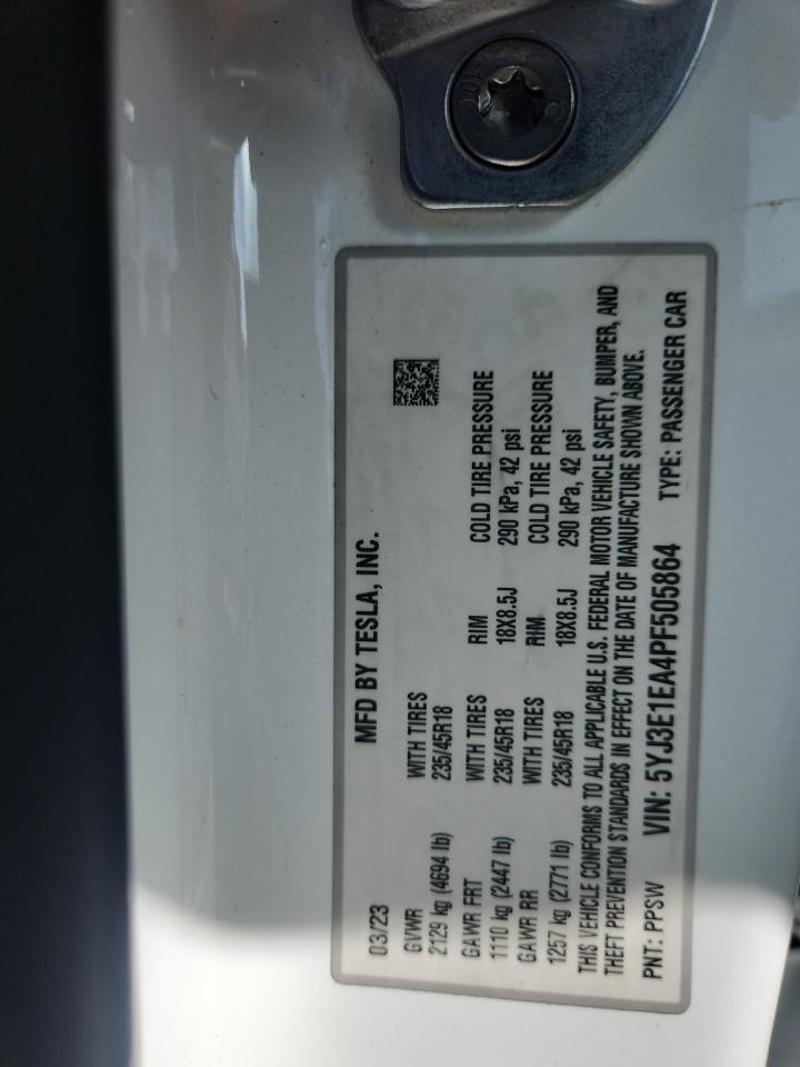 2023 TESLA MODEL 3