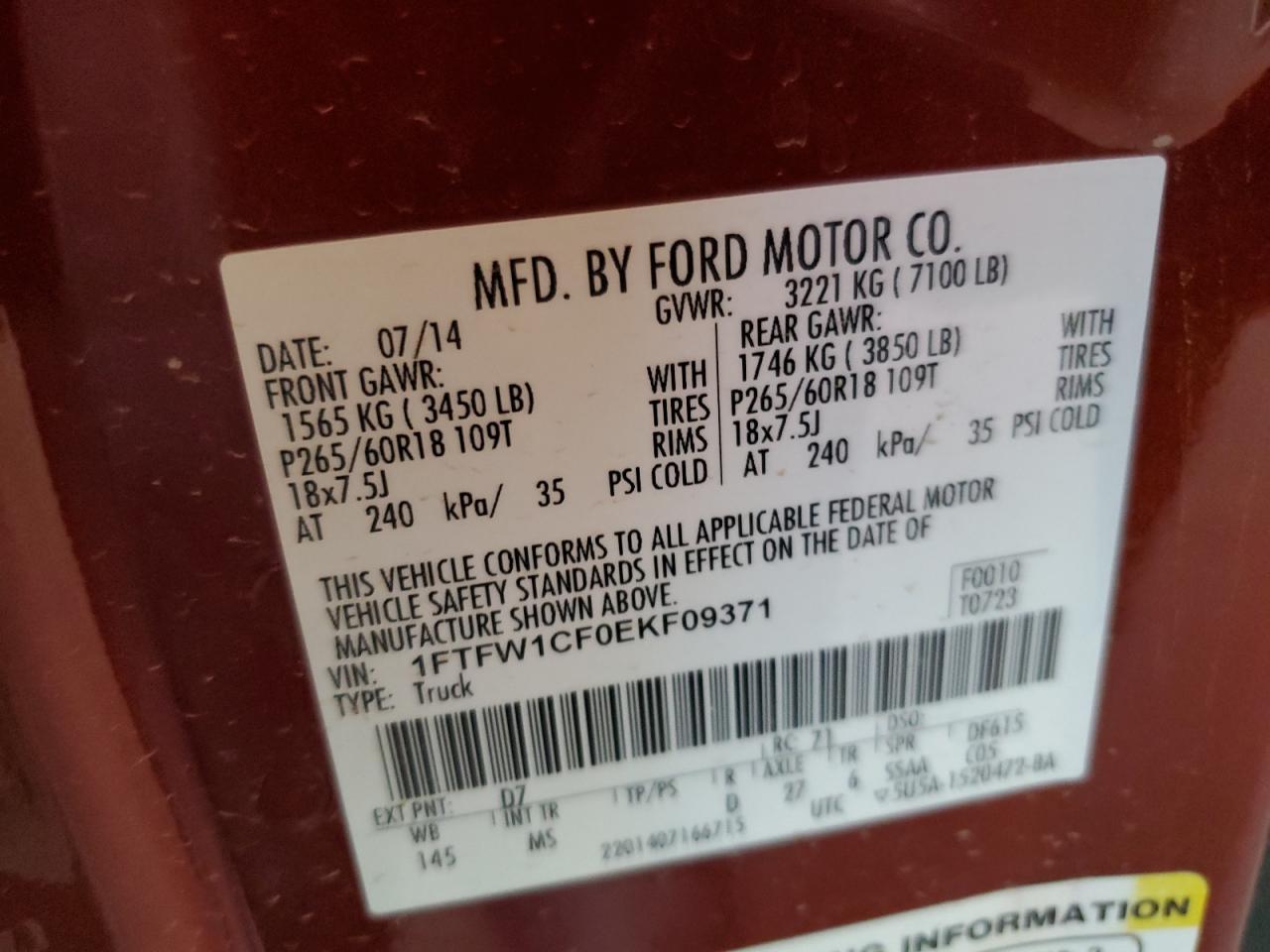 2014 FORD F-150