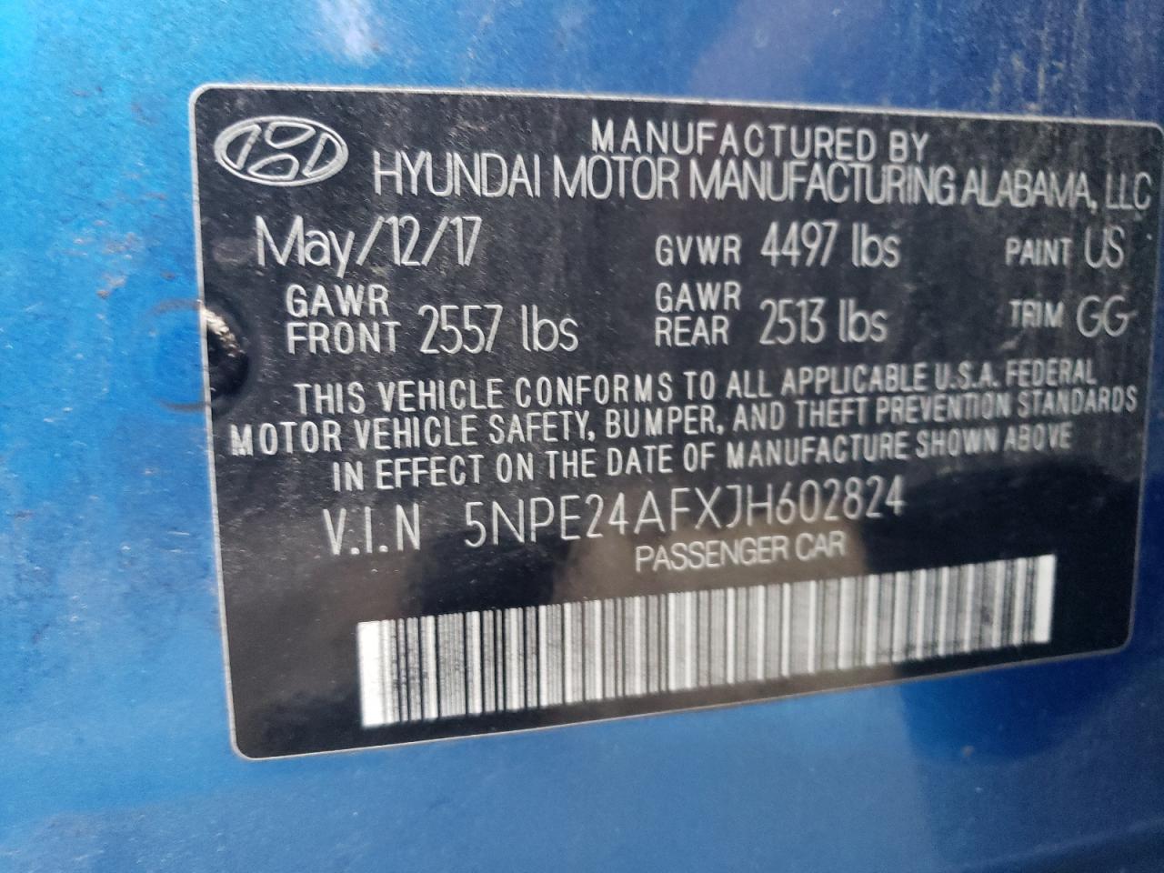 2018 HYUNDAI SONATA