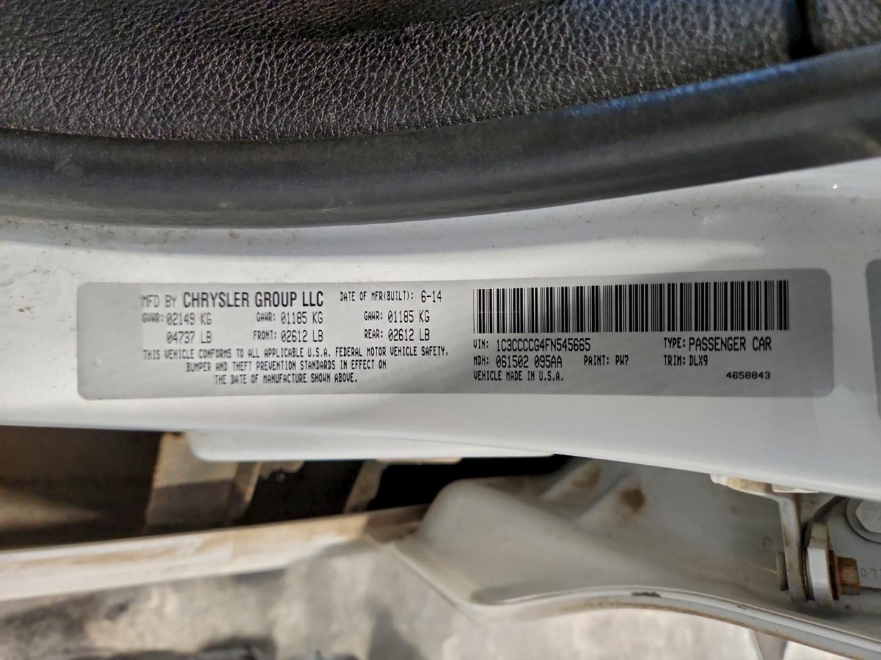 2015 CHRYSLER 200