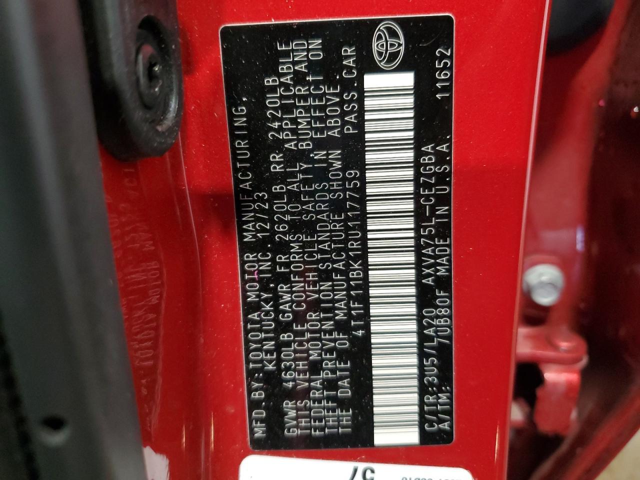 2024 TOYOTA CAMRY