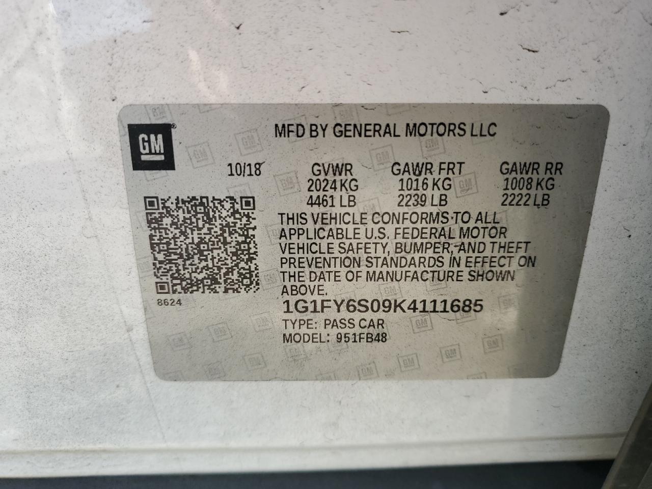 2019 CHEVROLET Bolt EV
