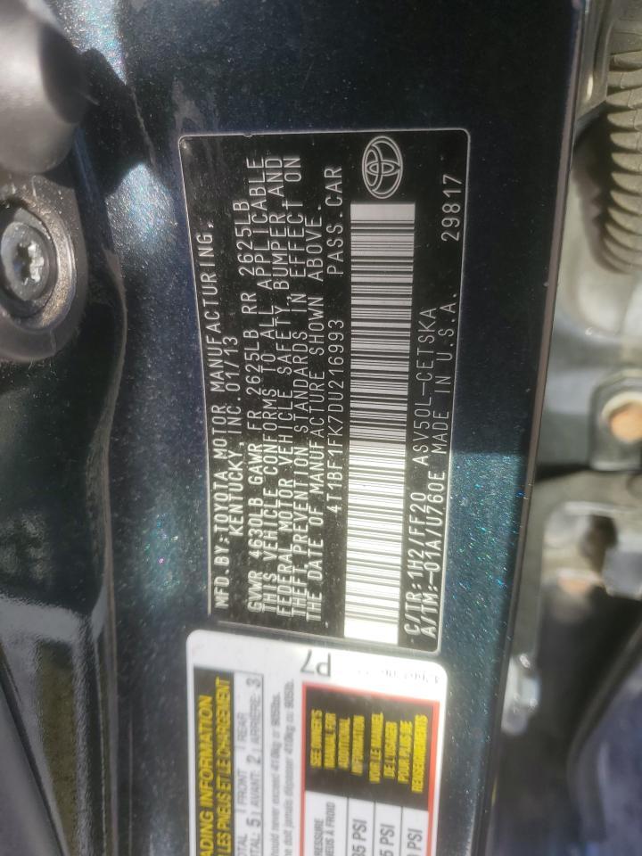 2013 TOYOTA CAMRY
