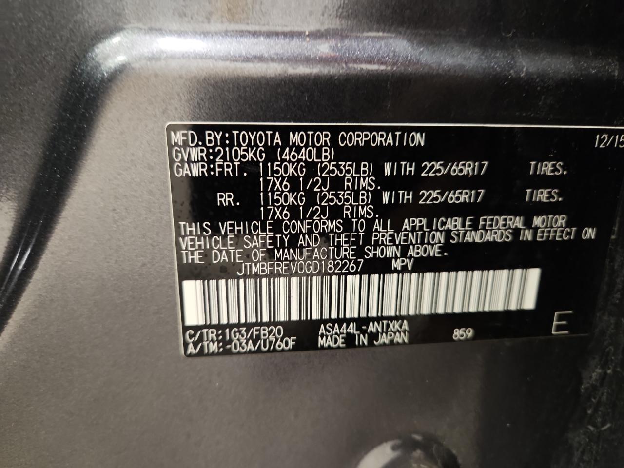 2016 TOYOTA RAV4
